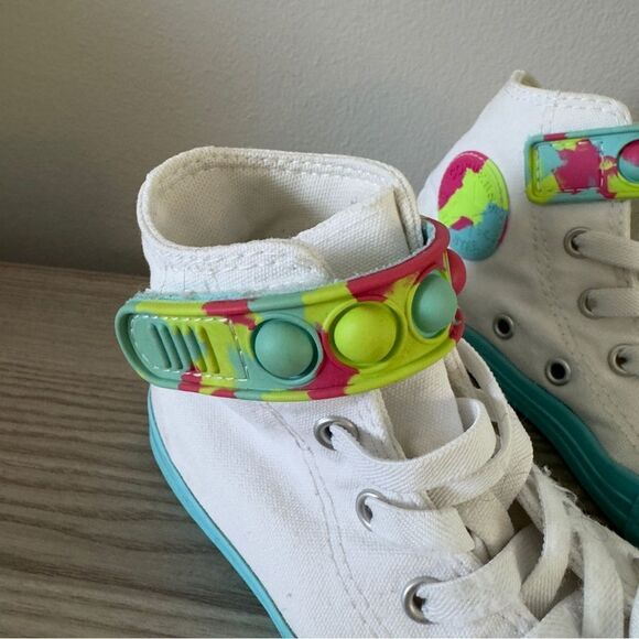 ⭕️ CONVERSE Sneakers Kids White US13 - Picture 7 of 8